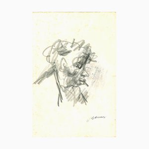 Mino Maccari, The Profile, Original Drawing, Mid-20th-Century-ZCI-1250814