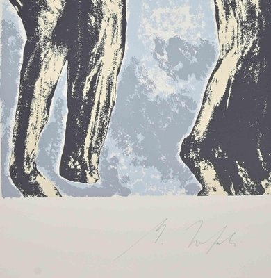 Mino Trafeli, Composition, Lithograph, 1980s-ZCI-2029783