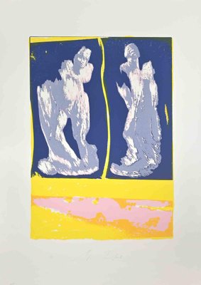 Mino Trafeli, Figures, Lithograph, 1980s-ZCI-2029782