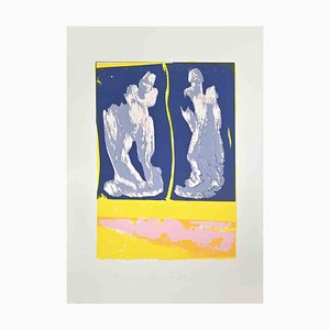 Mino Trafeli, Figures, Lithograph, 1980s-ZCI-2029782