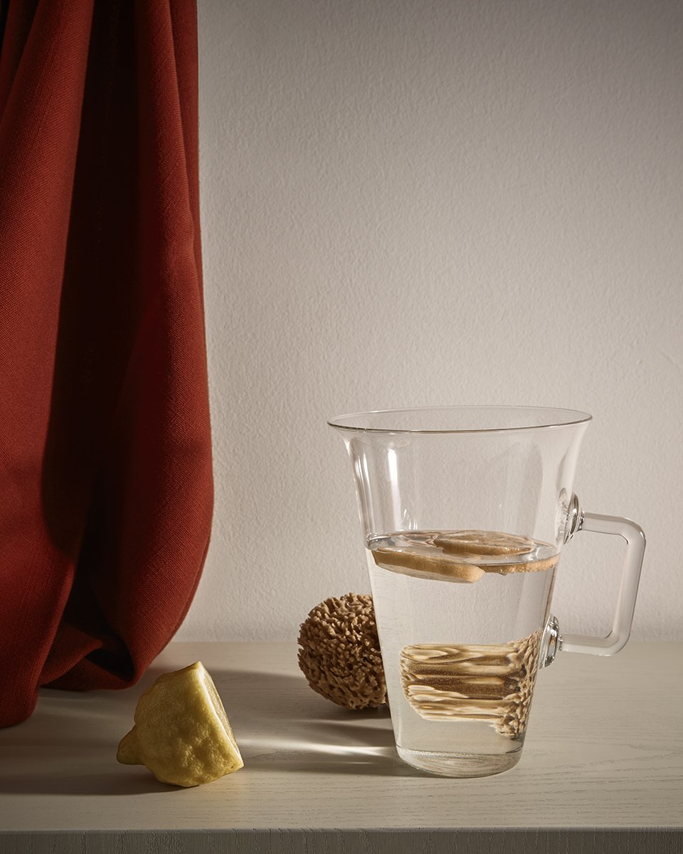 Mint Blown Glass Carafe by Aldo Cibic for Paola C.