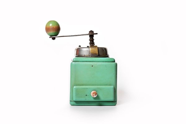 Mint Colored Manual Coffee Grinder, 1930s-HYJ-829645