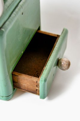 Mint Colored Manual Coffee Grinder, 1930s-HYJ-829645