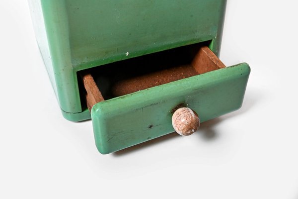 Mint Colored Manual Coffee Grinder, 1930s-HYJ-829645