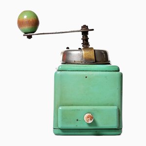 Mint Colored Manual Coffee Grinder, 1930s-HYJ-829645