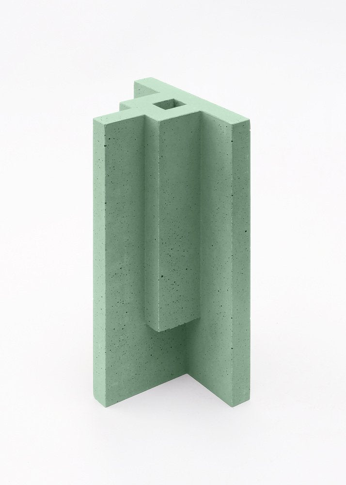 Mint Green Chandigarh I Vase by Paolo Giordano for I-and-I Collection