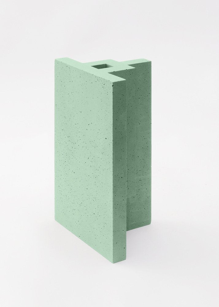 Mint Green Chandigarh I Vase by Paolo Giordano for I-and-I Collection