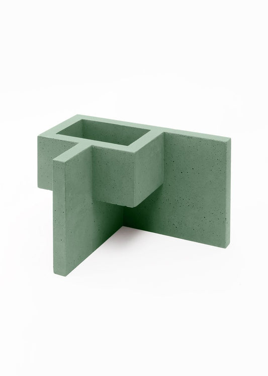 Mint Green Chandigarh II Vase by Paolo Giordano for I-and-I Collection