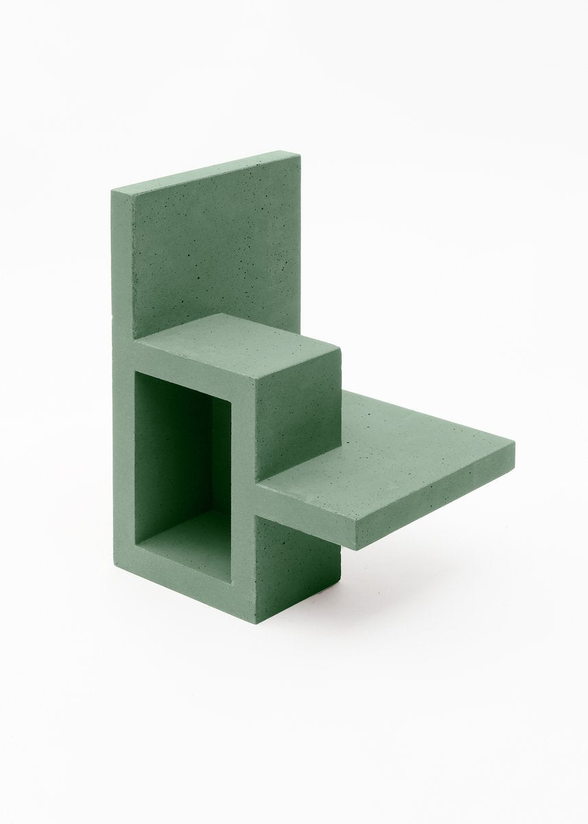 Mint Green Chandigarh II Vase by Paolo Giordano for I-and-I Collection