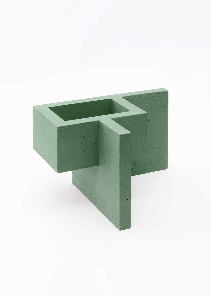 Mint Green Chandigarh II Vase by Paolo Giordano for I-and-I Collection