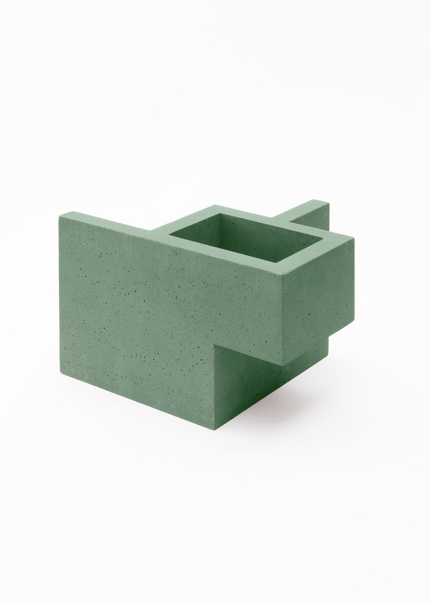 Mint Green Chandigarh II Vase by Paolo Giordano for I-and-I Collection