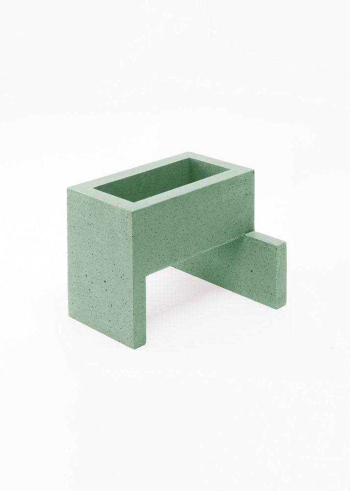 Mint Green Chandigarh III Vase by Paolo Giordano for I-and-I Collection