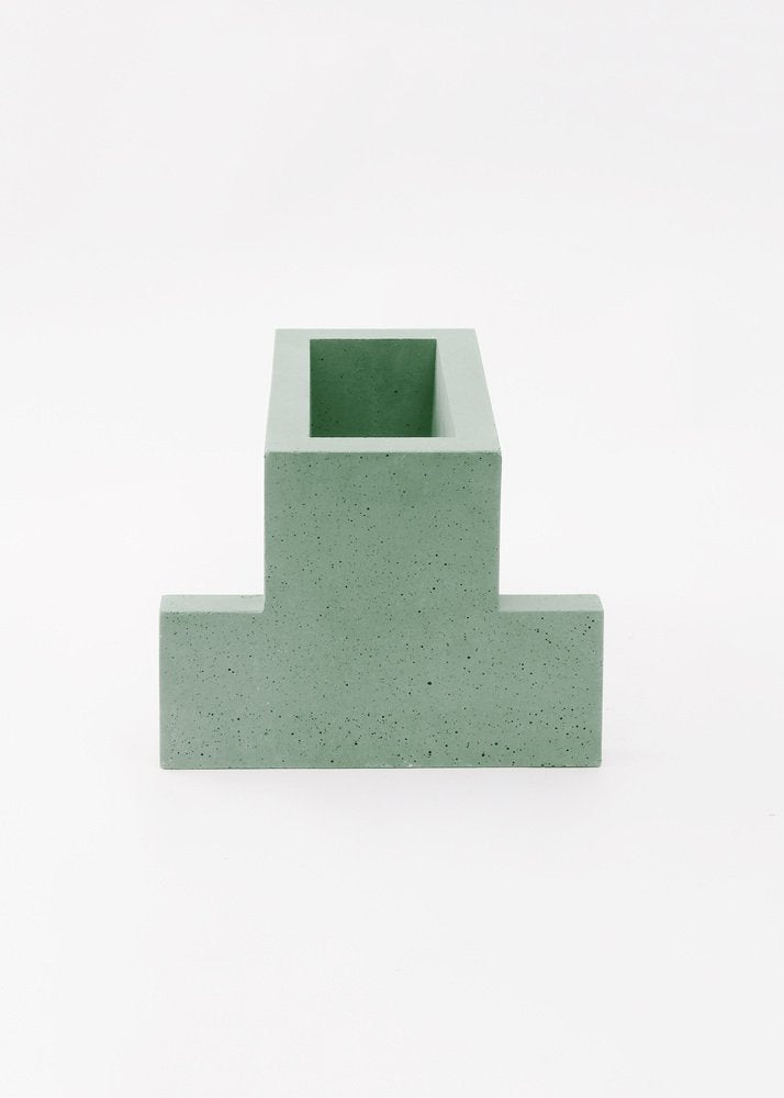 Mint Green Chandigarh III Vase by Paolo Giordano for I-and-I Collection