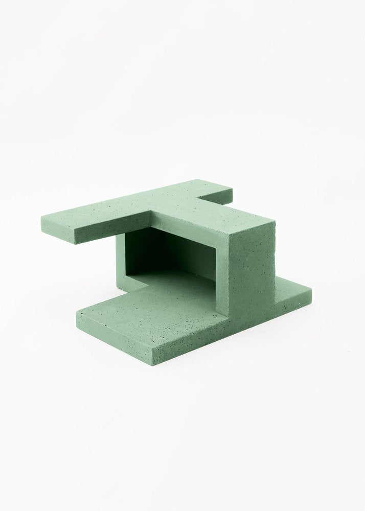 Mint Green Chandigarh IV Vase by Paolo Giordano for I-and-I Collection