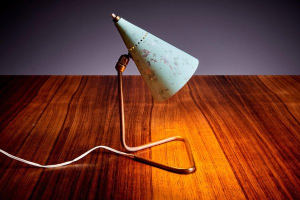 Mint Green Cocotte Table Lamp, France, 1950s-SFD-1784701