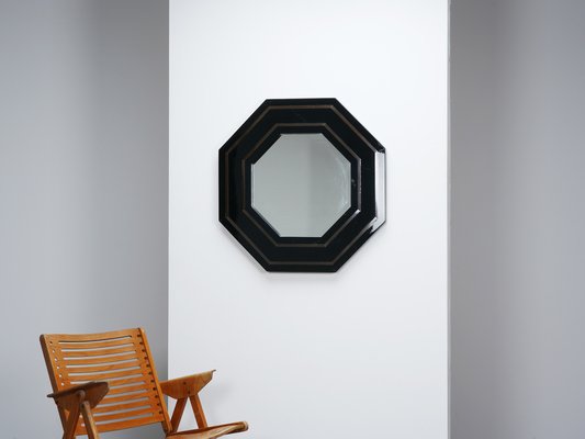 Mirror Brass and Lacquer from Jean-Claude Mahey, 1970s-WCH-1397721