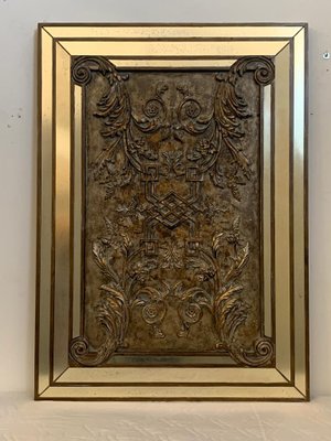 Mirror Framed Panel with Relief Decoration Elements-IJR-1393948