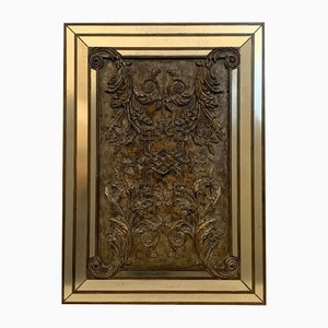 Mirror Framed Panel with Relief Decoration Elements-IJR-1393948