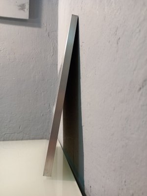 Mirror in Brushed Steel by Nero Ceccarelli-OHK-1722263