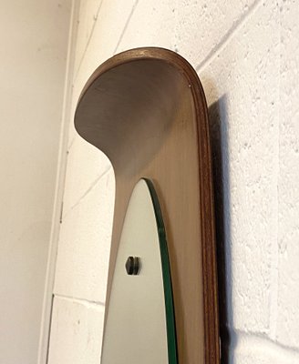 Mirror in Curved Plywood, 1960s-NPC-1325170