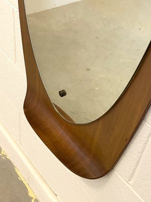 Mirror in Curved Plywood, 1960s-NPC-1325170