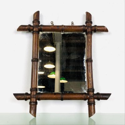 Mirror in Faux Bamboo Frame, 1890s-LCQ-1475666