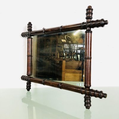 Mirror in Faux Bamboo Frame, 1890s-LCQ-1475683