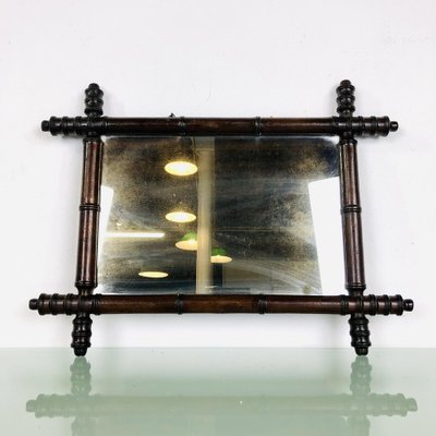 Mirror in Faux Bamboo Frame, 1890s-LCQ-1475683