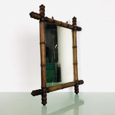 Mirror in Faux Bamboo Frame, 1890s-LCQ-1475682