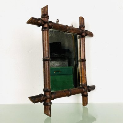 Mirror in Faux Bamboo Frame, 1890s-LCQ-1475666