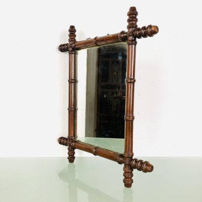 Mirror in Faux Bamboo Frame, 1890s-LCQ-1475664