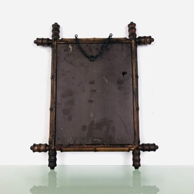 Mirror in Faux Bamboo Frame, 1890s-LCQ-1475682