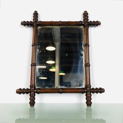 Mirror in Faux Bamboo Frame, 1890s-LCQ-1475664