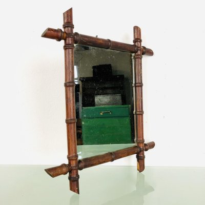 Mirror in Faux Bamboo Frame, 1890s-LCQ-1475665