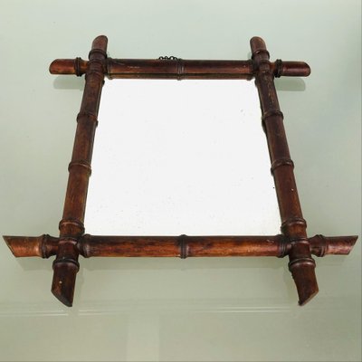 Mirror in Faux Bamboo Frame, 1890s-LCQ-1475665