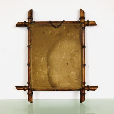 Mirror in Faux Bamboo Frame, 1890s-LCQ-1475665