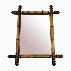 Mirror in Faux Bamboo Frame, 1890s-LCQ-1475682