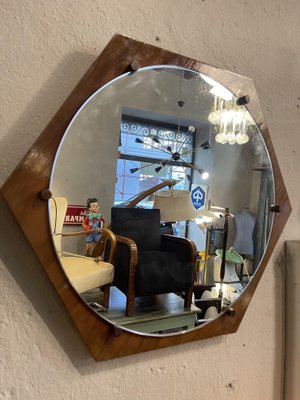 Mirror in Teak, 1960s-NUO-1233649