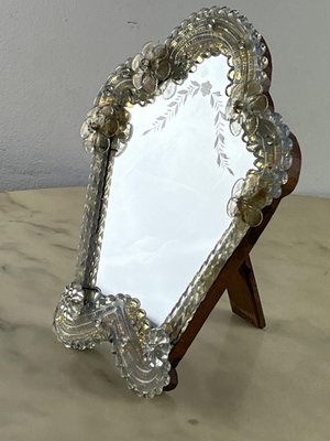 Mirror Mid-Century Venetian Murano Glass Mirror, 1960s-YST-1821124