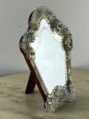 Mirror Mid-Century Venetian Murano Glass Mirror, 1960s-YST-1821124