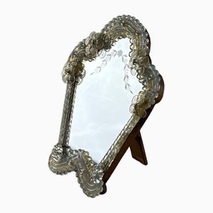 Mirror Mid-Century Venetian Murano Glass Mirror, 1960s-YST-1821124