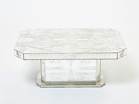 Mirror Mosaic Coffee Table by Daniel Clement, 1970s-YJA-1399031