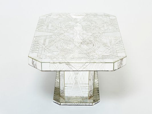 Mirror Mosaic Coffee Table by Daniel Clement, 1970s-YJA-1399031