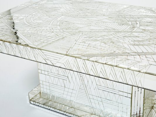 Mirror Mosaic Coffee Table by Daniel Clement, 1970s-YJA-1399031