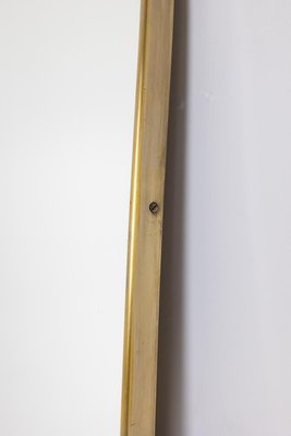 Mirror with a Gilded Brass Rod, 1970s-CEJ-2027328