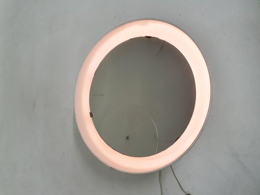 Mirror with Back Light attributed to Poul Henningsen for Louis Poulsen, Denmark, 1960s-ZO-2028635