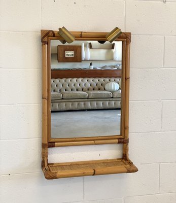 Mirror with Bamboo Frame, 1970s-NPC-1763588