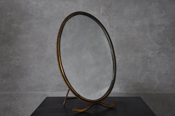 Mirror with Brass Frame, 1960s-RAF-835070