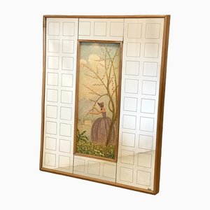 Mirror with Central Painting, 1940s-NPC-1441885