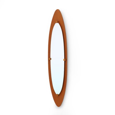 Mirror with Curved Plywood Frame, 1960s-EZ-1752570